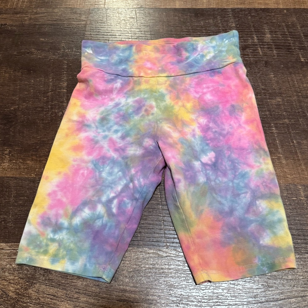 Wild Fable High Rise Rainbow Tie Dye Bike Shorts S